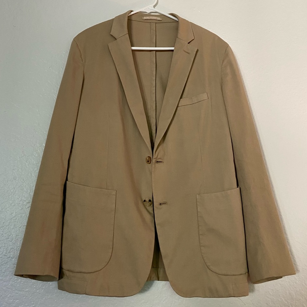 Sezane (Oct Editions) Tan Cotton Blazer